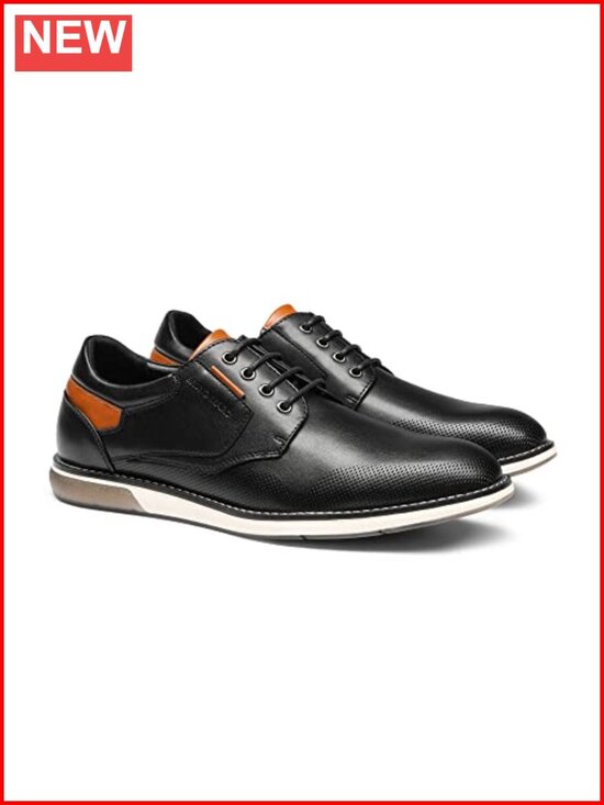 Men\'s Casual Dress Oxford Shoes Business Formal Derby Sneakers Faux Leather